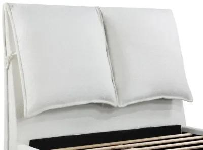 Aaliyah Upholstered Platform Bed with Pillow Headboard