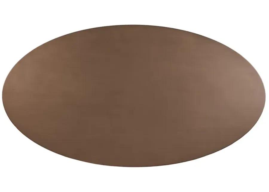 INK+IVY Mercer Bronze Oval Dining Table