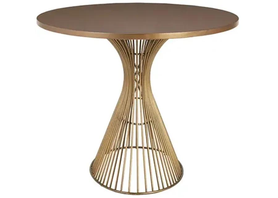 INK+IVY Mercer Bronze Oval Dining Table