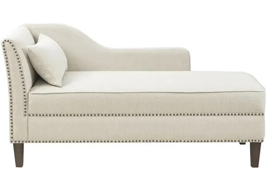 Madison Park Trinity Ivory Accent Chaise