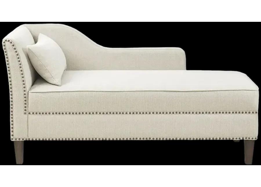 Madison Park Trinity Ivory Accent Chaise