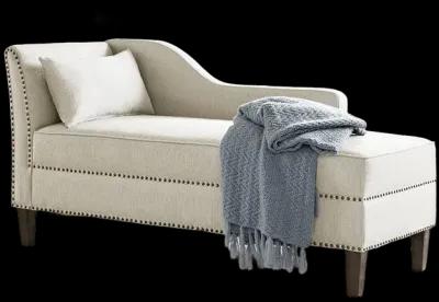 Madison Park Trinity Ivory Accent Chaise