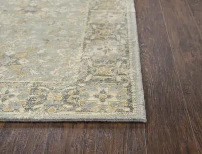 Gossamer Gray Persian/Classic 100% New Zealand Wool 3' x 5' Rectangle Rug