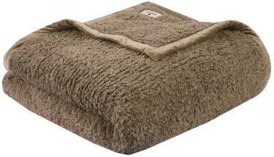 Woolrich Burlington Brown Berber Blanket