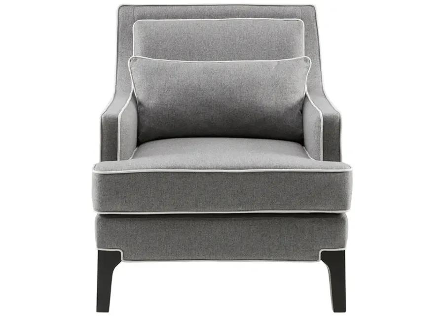 Madison Park Signature Collin Grey/Black Arm Chair