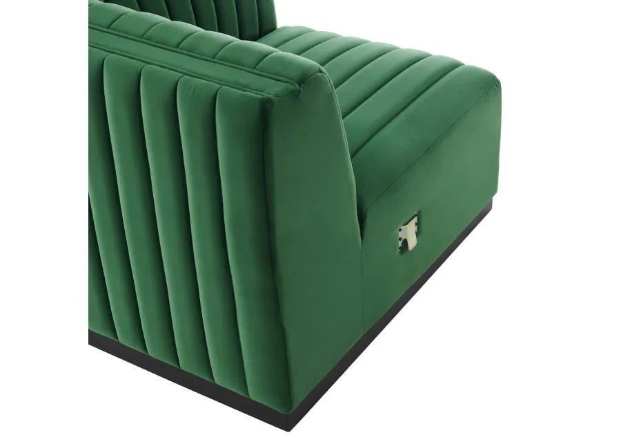 Conjure Channel Tufted Performance Velvet Right Corner Chair