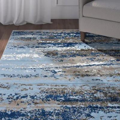 Izabella Abstract Sky Area Rug 7'9" x 9'5"