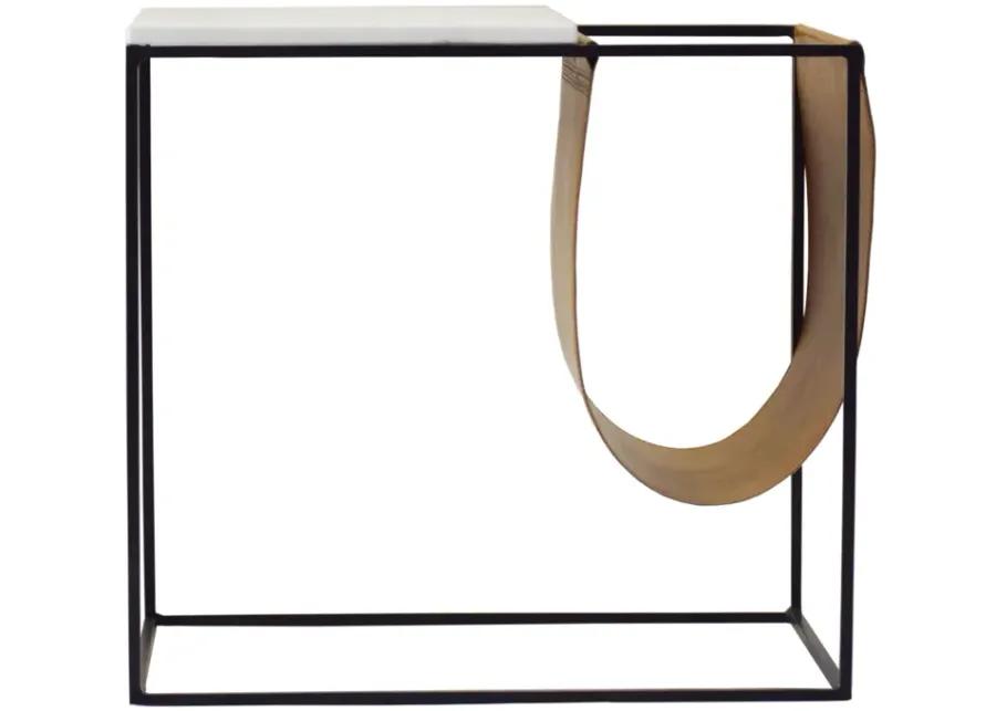 Cave Magazine Rack Side Table