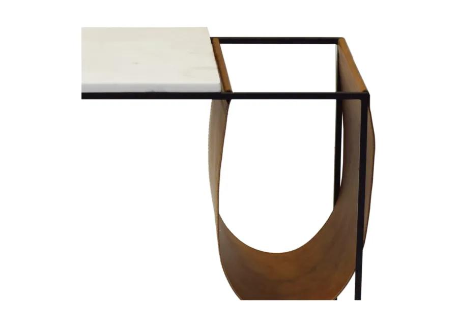 Cave Magazine Rack Side Table