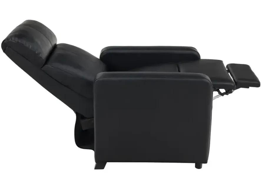 Toohey Upholstered Tufted Recliner Living Room Set Black