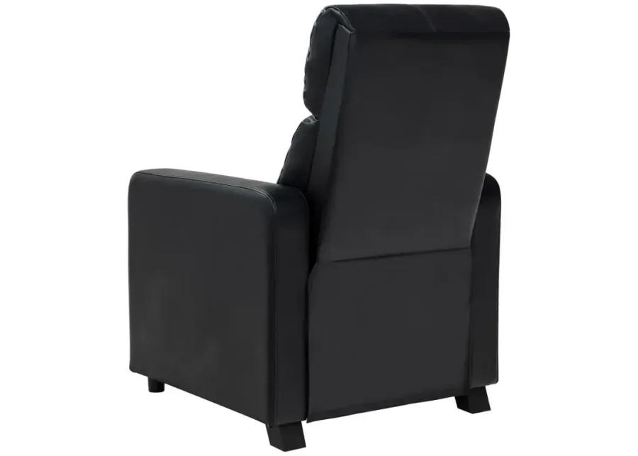 Toohey Upholstered Tufted Recliner Living Room Set Black