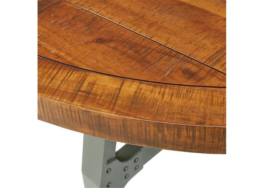 INK+IVY Lancaster Amber/Graphite Round Dining/Gathering Table