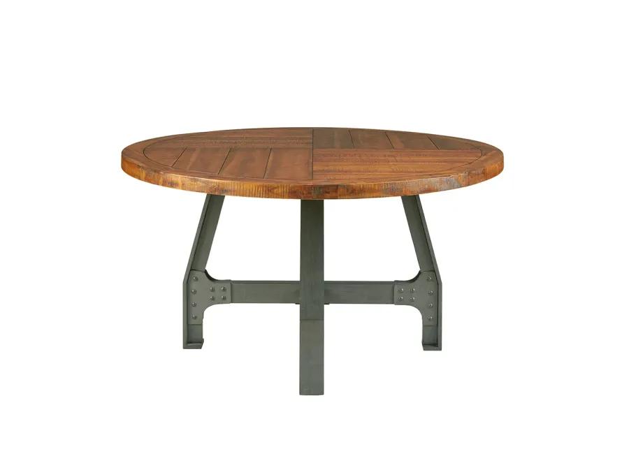 INK+IVY Lancaster Amber/Graphite Round Dining/Gathering Table