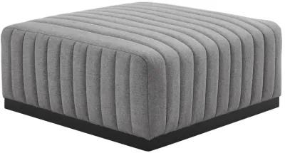 Conjure Channel Tufted Upholstered Fabric 4-Piece Sectional