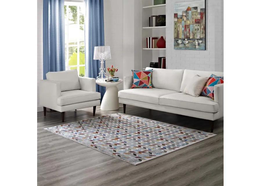 Gemma Chevron Mosaic 5x8
 Area Rug