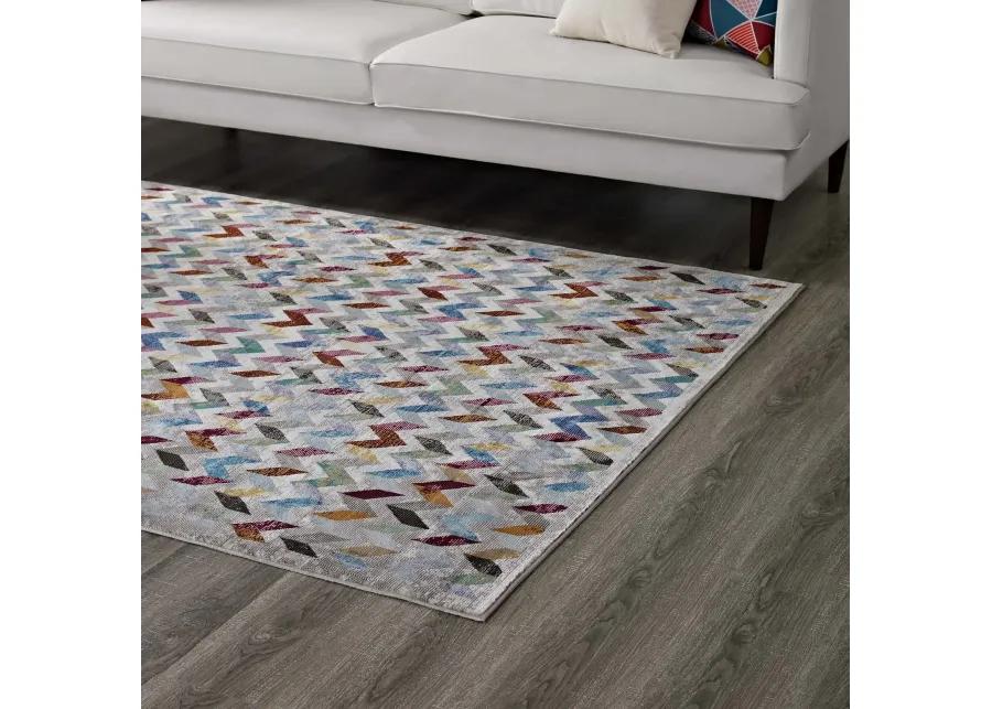 Gemma Chevron Mosaic 5x8
 Area Rug