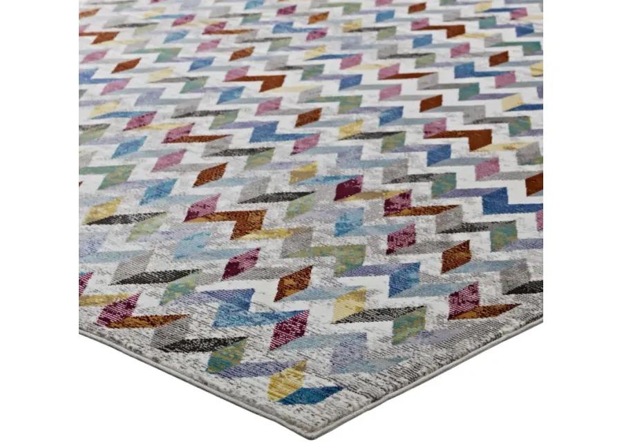 Gemma Chevron Mosaic 5x8
 Area Rug