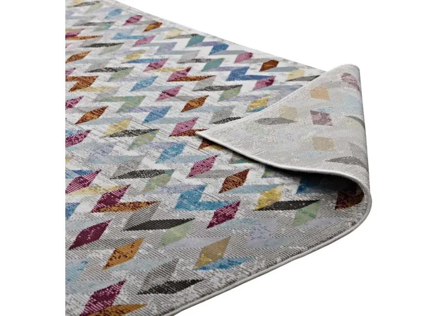 Gemma Chevron Mosaic 5x8
 Area Rug