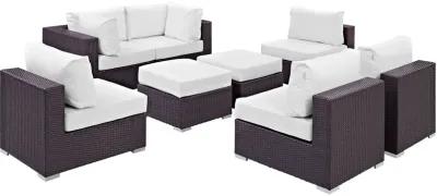 Convene 8 Piece Outdoor Patio Sectional Set