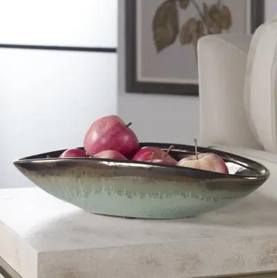 Iroquois Green Glaze Bowl