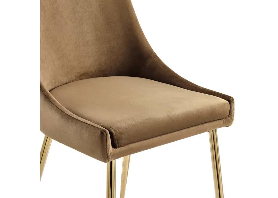 Viscount Performance Velvet Dining Chairs - Set of 2