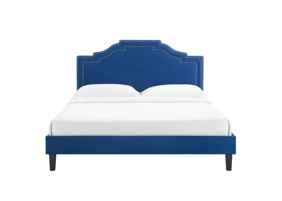 Adelaide Performance Velvet King Platform Bed