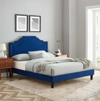 Adelaide Performance Velvet King Platform Bed