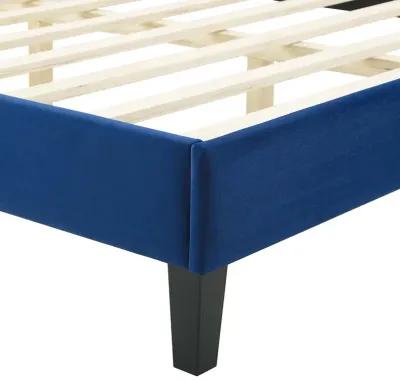 Adelaide Performance Velvet King Platform Bed