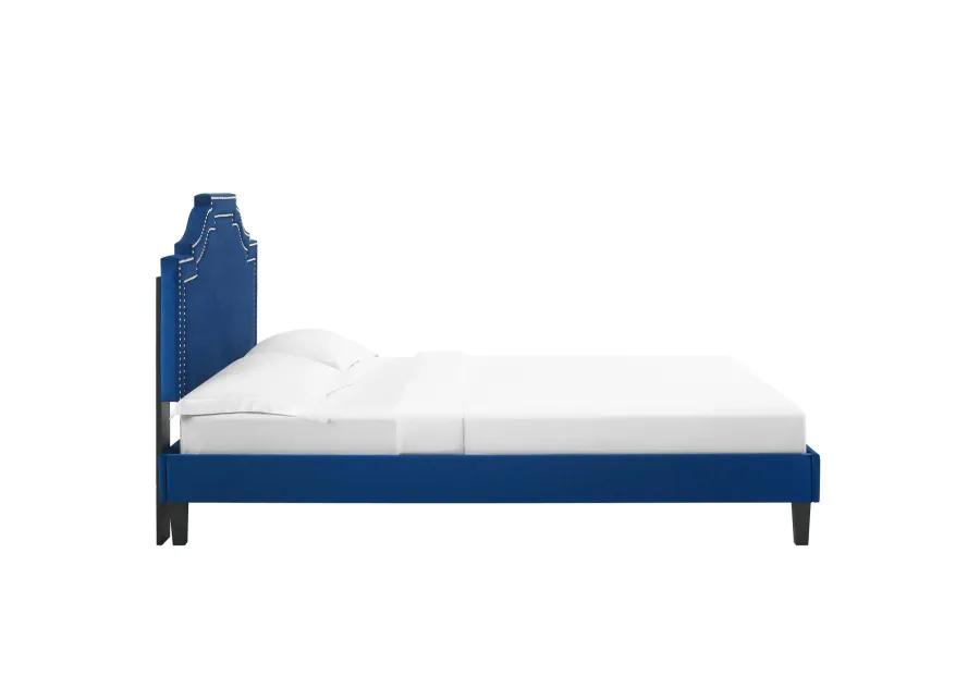 Adelaide Performance Velvet King Platform Bed