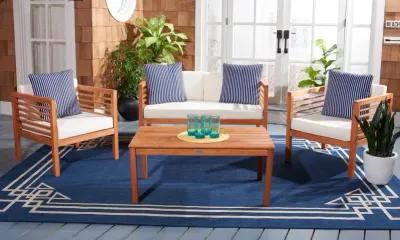 ALDA 4 PC OUTDOOR SET WITH ACCENT PILLOWS