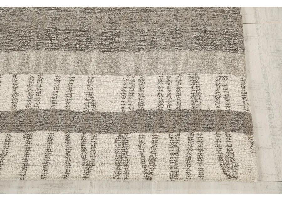 Taylor Gray/Natural  Wool 7'9" x 9'9" Rectangle Rug