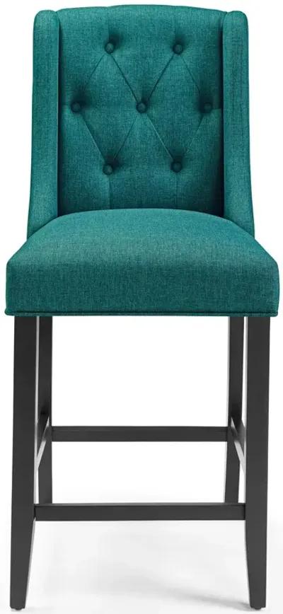 Baronet Counter Bar Stool Upholstered Fabric Set of 2