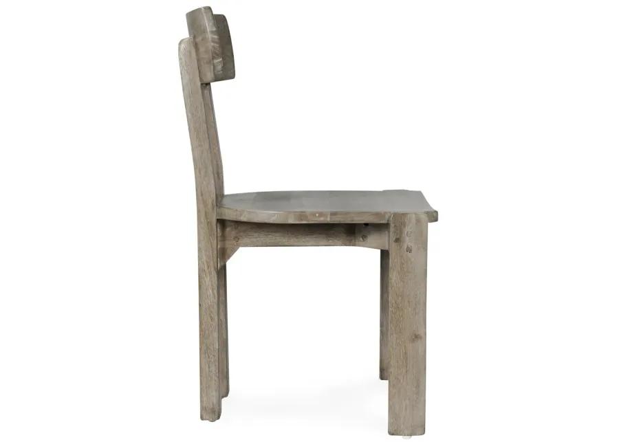 Sedia Set of Two Solid Wood Mango Dining Chair in Ash