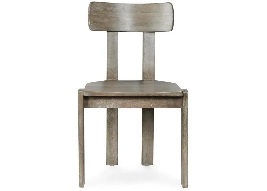 Sedia Set of Two Solid Wood Mango Dining Chair in Ash