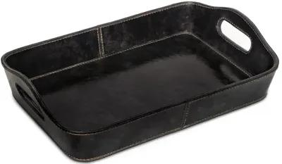 Derby Parlor Leather Tray (Black)