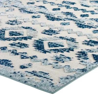 Reflect Takara Abstract Diamond Moroccan Trellis 5x8 Indoor and Outdoor Area Rug