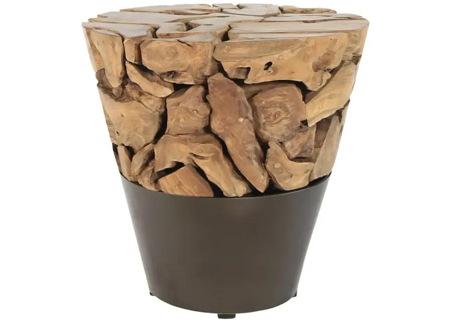 Bruno Recycled Teak Root Side Table