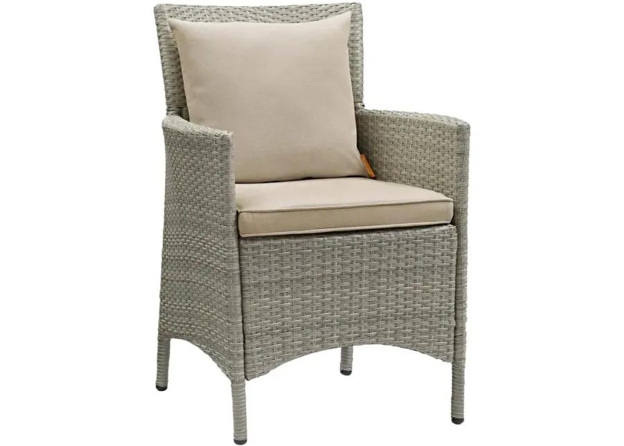 Conduit Outdoor Patio Wicker Rattan Dining Armchair Set of 2