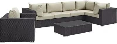 Convene 7 Piece Outdoor Patio Sectional Set