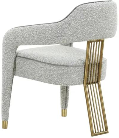 Corralis Speckled Grey Boucle Dining Chair