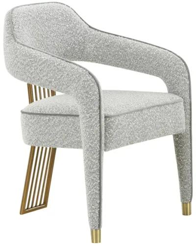 Corralis Speckled Grey Boucle Dining Chair