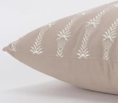 botanical stripe pink Pillow