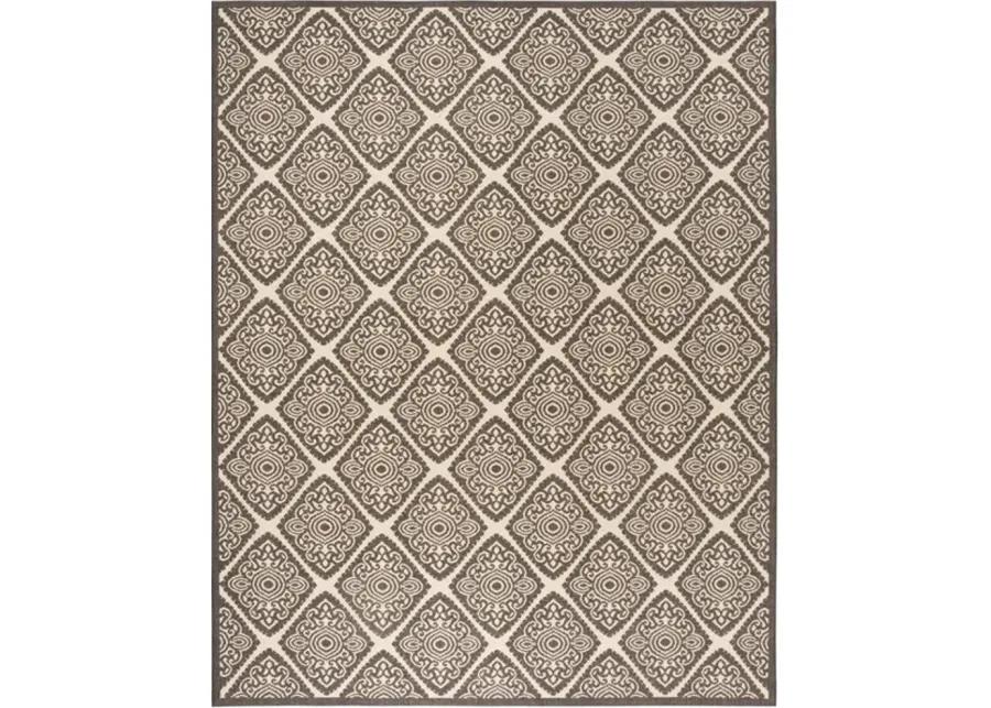 LINDEN 132 Collection LND132U-9 Creme / Brown 9' X 12'