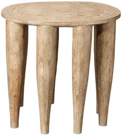 Naga Mango Wood Stool, Natural