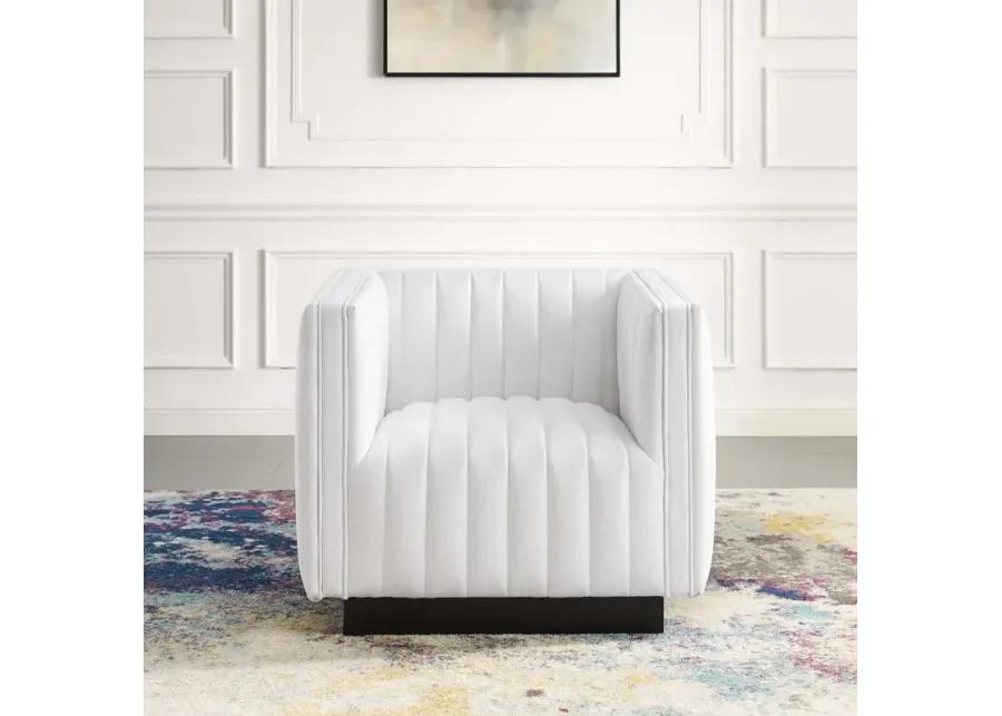 Conjure Tufted Upholstered Fabric Armchair