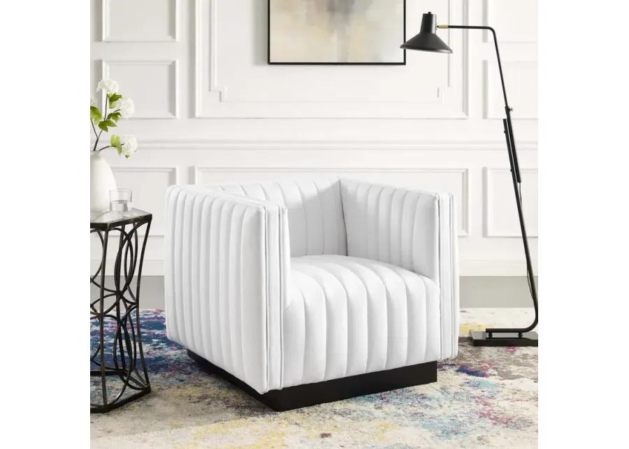 Conjure Tufted Upholstered Fabric Armchair