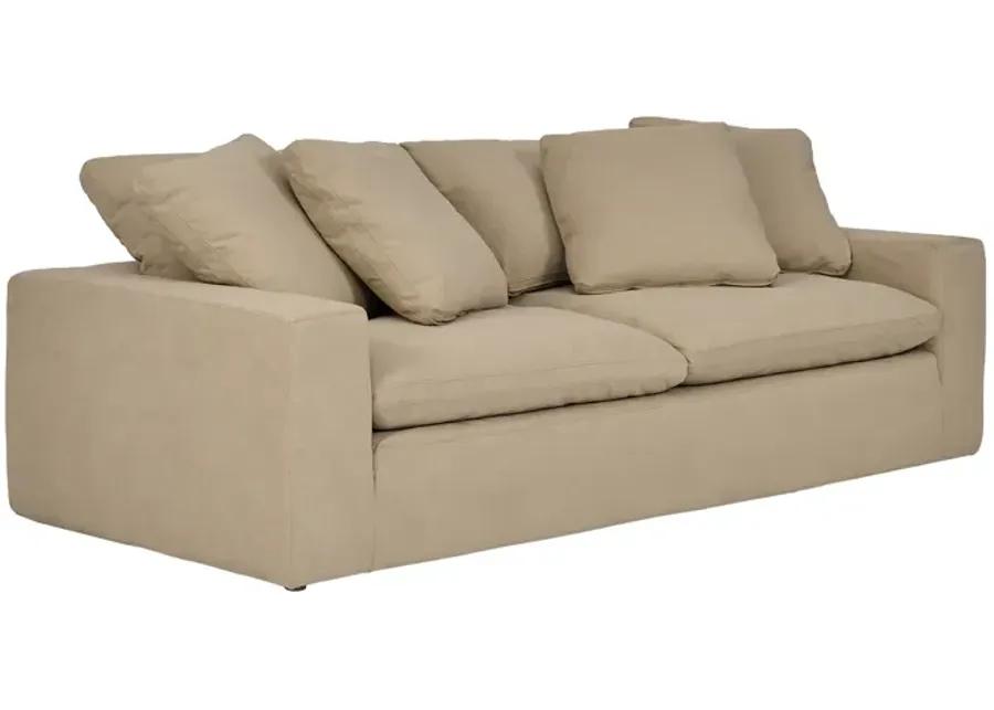 Liberty 96.5" Upholstered Sofa in Sahara Brown