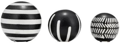 Cer, S/3 4/5/6", Tribal Orbs, Blk/ivory