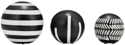 Cer, S/3 4/5/6", Tribal Orbs, Blk/ivory