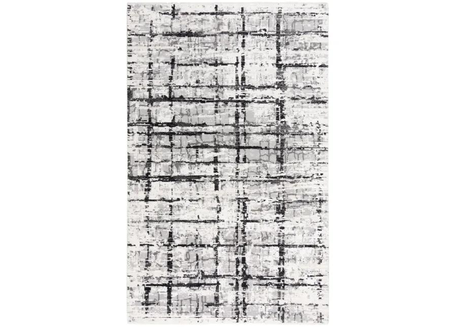 Couture Black/Ivory Classic/Updated NZ Wool/Tencel Blend 10' x 13' Rectangle Rug